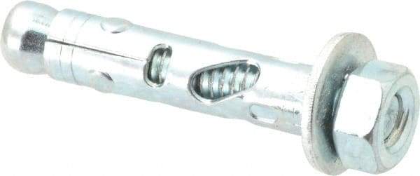 Powers Fasteners - 5/16" Diam, 5/16" Drill, 1-1/2" OAL, 1/2" Min Embedment Sleeve Concrete Anchor - 1018 Steel, Hex Nut Head, Hex Drive - Industrial Tool & Supply