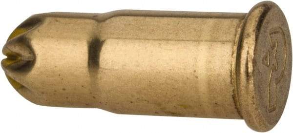 Powers Fasteners - Yellow, 0.22 Caliber, Power Load Powder Actuated Load - 2" Wide x 1-1/4" Deep x 2" High, For Use with HILTI DXE37; HILTI DXE72; P2200; P7200; RAMSET 721; RAMSET M70 - Industrial Tool & Supply