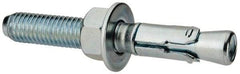 Powers Fasteners - 1/2" Diam, 1/2" Drill, 3-3/4" OAL, Wedge Expansion Concrete Anchor - 1018 Steel, Zinc-Plated Finish, Hex Nut Head, Hex Drive, 2" Thread Length - Industrial Tool & Supply