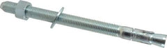 Powers Fasteners - 3/4" Diam, 3/4" Drill, 10" OAL, 1-1/2" Min Embedment Wedge Expansion Concrete Anchor - 1018 Steel, Zinc-Plated Finish, Hex Nut Head, Hex Drive, 7-1/2" Thread Length - Industrial Tool & Supply