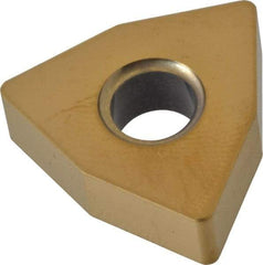 Kyocera - WNGA432 T00625AA Grade A66N Ceramic Turning Insert - Al2O3/TiC/TiN Finish, 80° Trigon, 1/2" Inscr Circle, 3/16" Thick, 1/32" Corner Radius - Industrial Tool & Supply