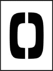NMC - 0 to 9 Number Set Stencil - 36 Inch High x 36 Inch Wide Character x 0.06 Inch Thick, Polyethylene - Industrial Tool & Supply