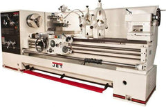 Jet - 26" Swing, 40" Between Centers, 230 Volt, Triple Phase Engine Lathe - 4MT Taper, 10 hp, 36 to 1,800 RPM, 4-1/8" Bore Diam - Industrial Tool & Supply