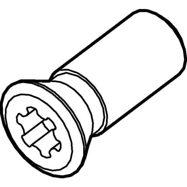 Kennametal - Torx Cap Screw for Indexable Milling Cutters - M3x0.5 Thread, For Use with Inserts - Industrial Tool & Supply