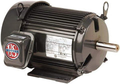 US Motors - 1 Max hp, 3,450 Max RPM, Three Polyphase Electric AC DC Motor - 208-230/460 V Input, Single Phase, 56 Frame, 5/8" Shaft Diam, Rigid Base Mount, ODP Enclosure - Industrial Tool & Supply