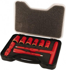 Wiha - 11 Piece 1/4" Drive Socket Set - 6 Points, 3/16" to 9/16" Range, Inch Measurement Standard - Industrial Tool & Supply