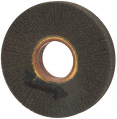 Brite Star - 6" Diam 220 Grit Silicon Carbide Unmounted Flap Wheel - 2" Hole, 1" Wide, Density 7, Coated, Grade Very Fine, 3,400 Max RPM - Industrial Tool & Supply
