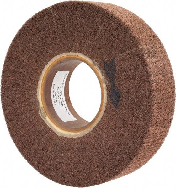 Brite Star - 8" Diam 180 Grit Aluminum Oxide Unmounted Flap Wheel - 3" Hole, 2" Wide, Density 7, Coated, Grade Fine, 3,200 Max RPM - Industrial Tool & Supply