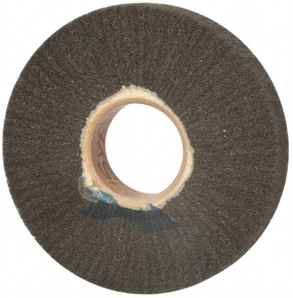 Brite Star - 6" Diam 220 Grit Silicon Carbide Unmounted Flap Wheel - 2" Hole, 1" Wide, Density 7, Coated, Grade Very Fine, 3,400 Max RPM - Industrial Tool & Supply