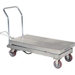 Vestil - 2,000 Lb Capacity Hydraulic Scissor Lift - 15" to 39" Lift Height, 47" Platform Length x 24" Platform Width - Industrial Tool & Supply