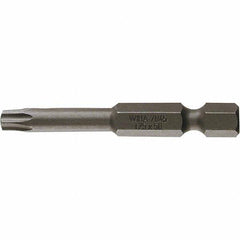 Wiha - T30 Power Bit - 1/4" Drive, 2" OAL - Industrial Tool & Supply