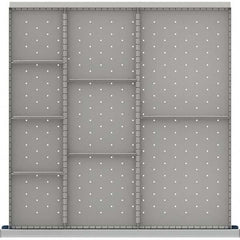 LISTA - 9-Compartment Drawer Divider Layout for 3.15" High Drawers - Industrial Tool & Supply