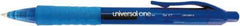 UNIVERSAL - Ball Tip Gel Roller Ball Pen - Blue - Industrial Tool & Supply