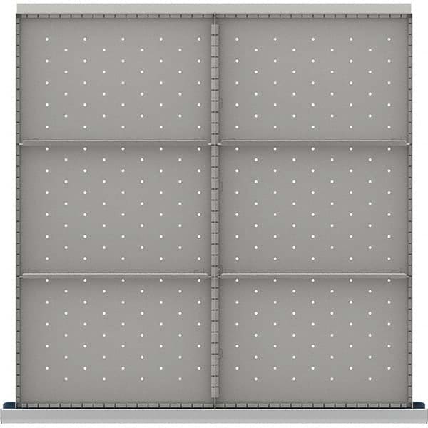 LISTA - 6-Compartment Drawer Divider Layout for 3.15" High Drawers - Industrial Tool & Supply