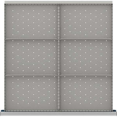 LISTA - 6-Compartment Drawer Divider Layout for 3.15" High Drawers - Industrial Tool & Supply