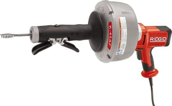 Ridgid - Electric Battery Drain Cleaning Machine - For 3/4" to 2-1/2" Pipe, 25' Cable - Industrial Tool & Supply