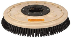 PRO-SOURCE - 17" Diam Scrubbing Brush - 15" Machine, 1-1/2" Trim Length, Black Pad, Polypropylene - Industrial Tool & Supply
