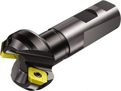Sandvik Coromant - 1-1/4" Cut Diam, 0.24" Max Depth of Cut, 45° Indexable Chamfer & Angle Face Mill - 2 Inserts, R245-12T3.. Insert, Right Hand Cut, Series CoroMill 245 - Industrial Tool & Supply