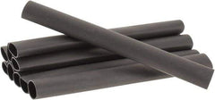 3M - 6" Long, 3:1, Polyolefin Heat Shrink Electrical Tubing - Black - Industrial Tool & Supply