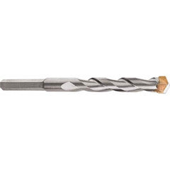 DeWALT - 3/16" Diam, Round with Flats Shank, Carbide-Tipped Rotary & Hammer Drill Bit - Industrial Tool & Supply