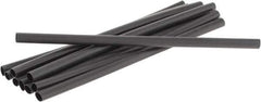 3M - 6" Long, 2:1, Polyolefin Heat Shrink Electrical Tubing - Black - Industrial Tool & Supply