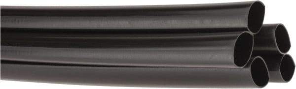 3M - 48" Long, 2.5:1, Polyolefin Heat Shrink Electrical Tubing - Black - Industrial Tool & Supply