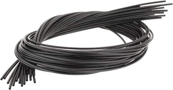 3M - 48" Long, 2.5:1, Polyolefin Heat Shrink Electrical Tubing - Black - Industrial Tool & Supply