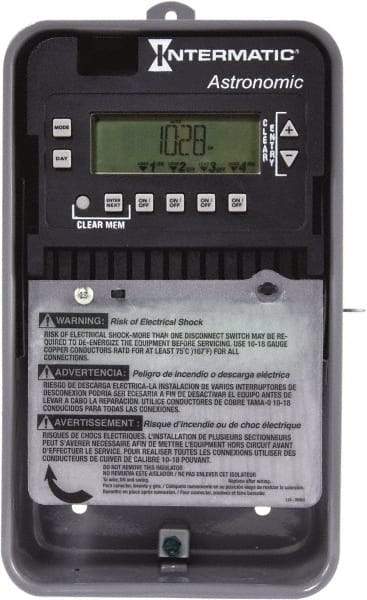 Intermatic - Astronomical Indoor/Outdoor Digital Electronic Timer Switch - 56 On/Off per wk, 120/208/240/277 VAC, 50/60 Hz, - Industrial Tool & Supply
