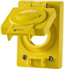 Leviton - 1 Gang, (0) Knockouts, PVC Rectangle Ceiling Box - 4" Overall Height x 4" Overall Width - Industrial Tool & Supply