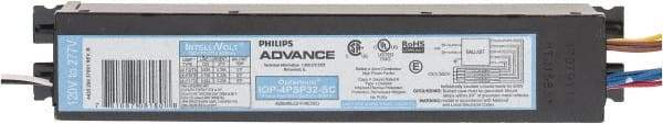 Philips Advance - 4 Lamp, 120-277 Volt, 0.50 to 0.93 Amp, 0 to 39 Watt, Programmed Start, Electronic, Nondimmable Fluorescent Ballast - 0.88, 0.90 Ballast Factor, T8 Lamp - Industrial Tool & Supply