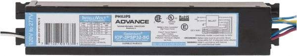 Philips Advance - 3 Lamp, 120-277 Volt, 0.51 to 0.71 Amp, 0 to 39 Watt, Programmed Start, Electronic, Nondimmable Fluorescent Ballast - 0.71, 0.88, 0.89 Ballast Factor, T8 Lamp - Industrial Tool & Supply