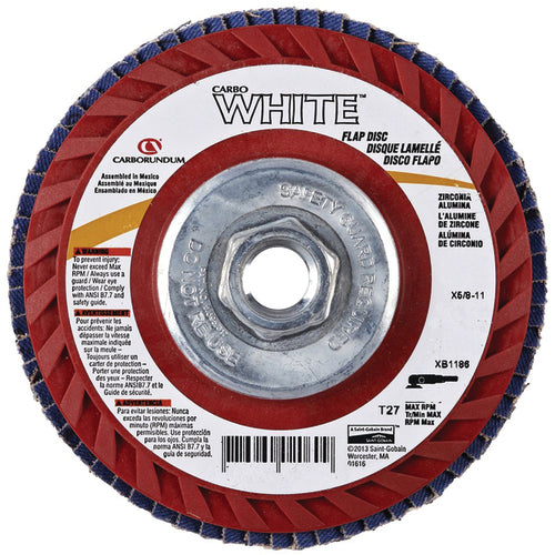 4 1/2″ × 5/8″-11″ 60 Grit Flap Disc - Industrial Tool & Supply