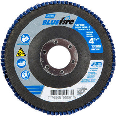 ‎4-1/2 × 7/8″ BlueFire Fiberglass HD Flat Flap Disc Type 27 P36 Grit R884P1 Zirconia Alumina - Industrial Tool & Supply