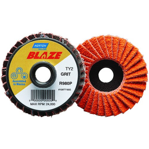 3″ 80 Grit Type TS Blaze Mini Flap Disc - Industrial Tool & Supply