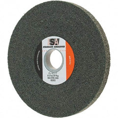 Standard Abrasives - 6" Diam, 1/2" Face Width, 1" Center Hole, Fine Grade, Silicon Carbide Deburring Wheel - Convolute, Density 8 Grade - Industrial Tool & Supply