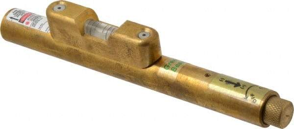 Laser Tools Co. - 1 Beam 500' Max Range Alignment Laser - Green Beam, 1/16" at 100' Accuracy, 6-1/2" Long x 3/4" Wide, Battery Included - Industrial Tool & Supply