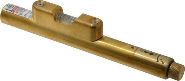 Laser Tools Co. - 1 Beam 500' Max Range Alignment Laser - Red Beam, 1/16" at 100' Accuracy, 6-1/2" Long x 3/4" Wide, Battery Included - Industrial Tool & Supply