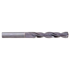 Accupro - 3/8" 140° Solid Carbide Jobber Drill - Industrial Tool & Supply