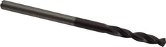 Accupro - 4mm 140° Solid Carbide Jobber Drill - AlTiN Finish, Right Hand Cut, Spiral Flute, Straight Shank, 72mm OAL, Standard Point - Industrial Tool & Supply