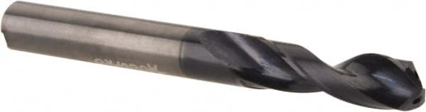 Accupro - #36 140° Spiral Flute Solid Carbide Screw Machine Drill Bit - Industrial Tool & Supply