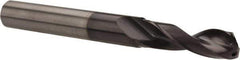 Accupro - 3/4", 140° Point, Spiral Flute, Solid Carbide Taper Length Drill Bit - AlTiN Finish, 6-9/16" Flute Length, 8.976" OAL, Series ACCUPRO - Industrial Tool & Supply