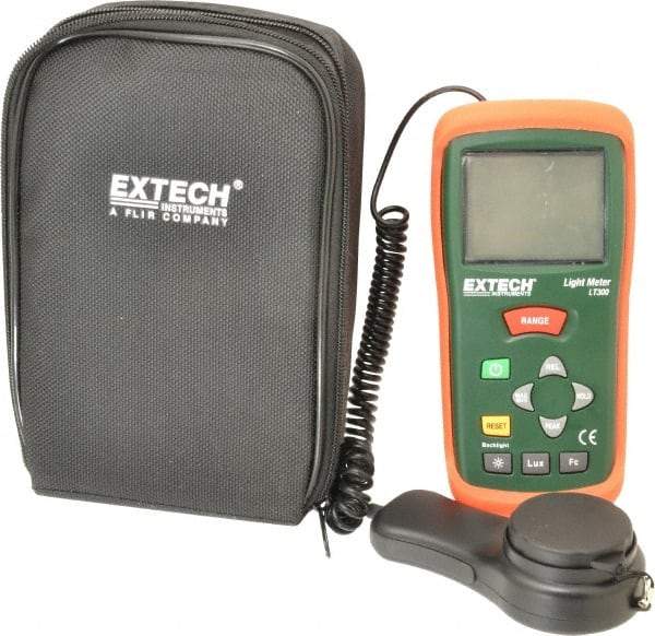 Extech - 40 to 40,000 FC, Light Meter - 5 Accuracy, Compatible with Light Lighting - Industrial Tool & Supply