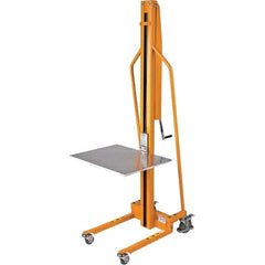 Wesco Industrial Products - 220 Lb Capacity, 59" Lift Height, Manual Steel Manually Operated Lift - Industrial Tool & Supply