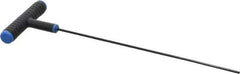 Eklind - 2.5mm Hex, T-Handle Cushion Grip, Ball End Hex Key - 9" OAL, Metric System of Measurement - Industrial Tool & Supply