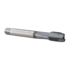 Emuge - M16x2.00 Metric Coarse 3-Flute TiCN Finish Straight Flute Machine Tap - Industrial Tool & Supply