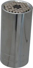 Gator Grip - 1/2" Drive, 7/16" Socket, Self Adusting Socket - 6 Points, 3-1/2" OAL - Industrial Tool & Supply