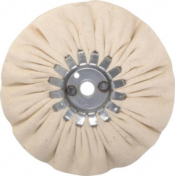Made in USA - 6" Diam x 1/2" Thick Unmounted Buffing Wheel - 14 Ply, Bias Cut, 5/8" Arbor Hole - Industrial Tool & Supply
