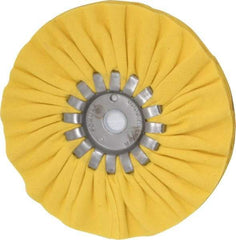 Made in USA - 6" Diam x 1/2" Thick Unmounted Buffing Wheel - 14 Ply, Bias Cut, 5/8" Arbor Hole - Industrial Tool & Supply