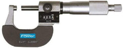 Fowler - 3 to 4" Range, 0.0001" Graduation, Mechanical Outside Micrometer - Ratchet Stop Thimble, Accurate to 0.00016", Digital Counter - Industrial Tool & Supply