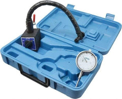 Fowler - 2-39/64" Long x 2" Wide x 2-3/16" High Magnetic Indicator Base - 85 Lb Magnetic Pull, Flexible Arm - Industrial Tool & Supply